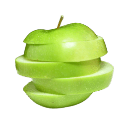 Sliced Green Apple